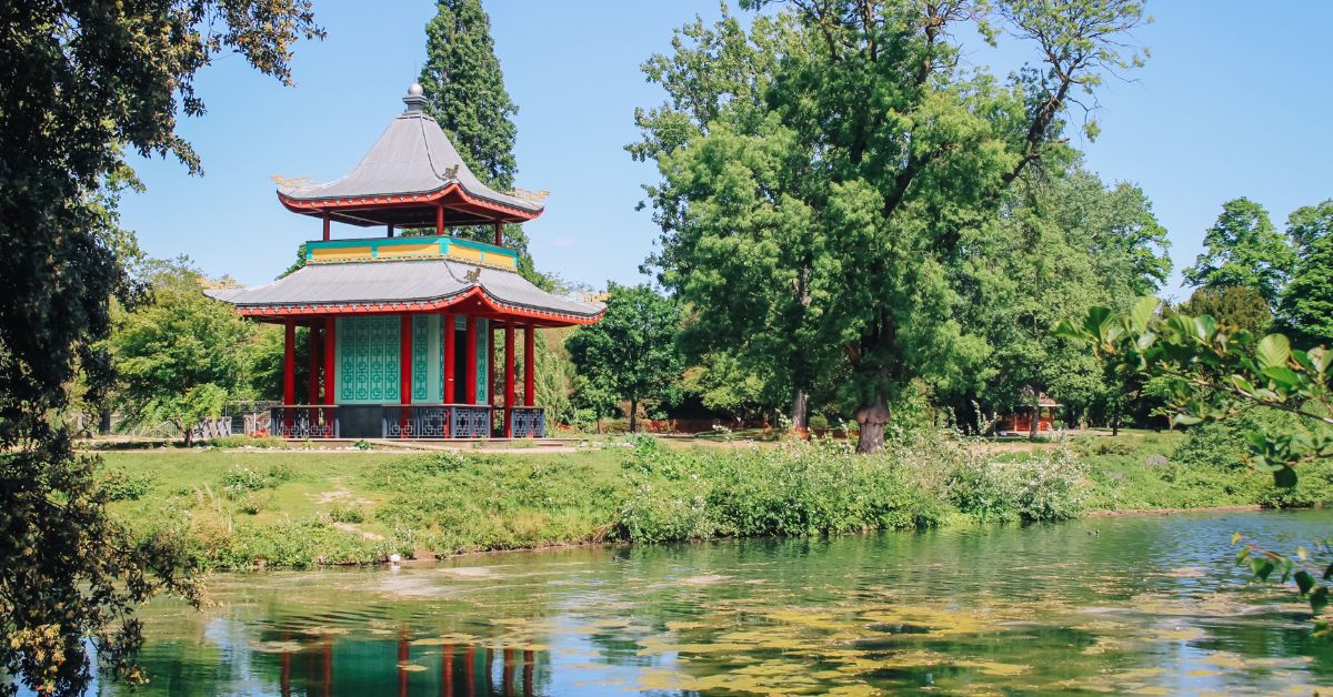 Chinese Pagoda in Victoria Park, east London