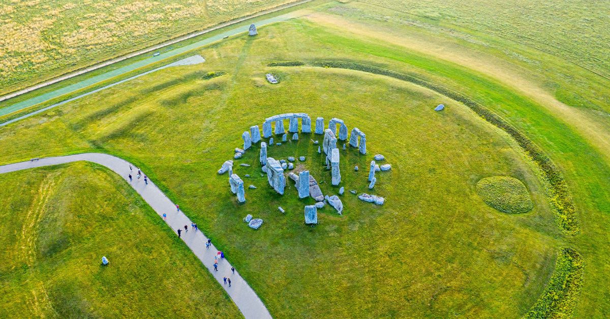 Stonehenge viewed from above